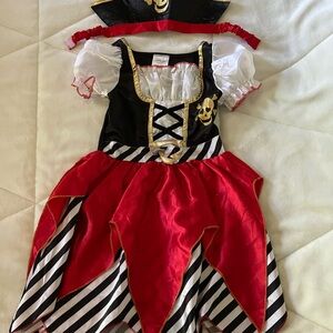 Buccaneer Kids Costume - Red, Black, and White
